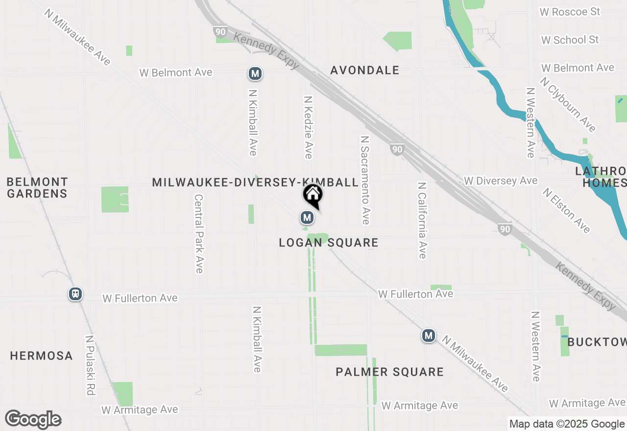 Map of 2649 N Kedzie Avenue #4B, Chicago, IL 60647