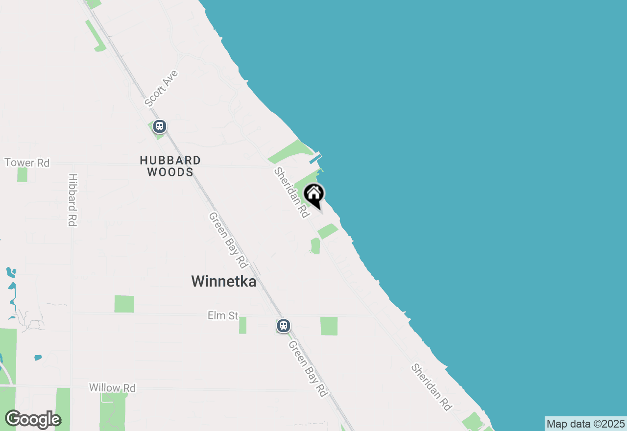 Map of 765 Sheridan Road, Winnetka, IL 60093