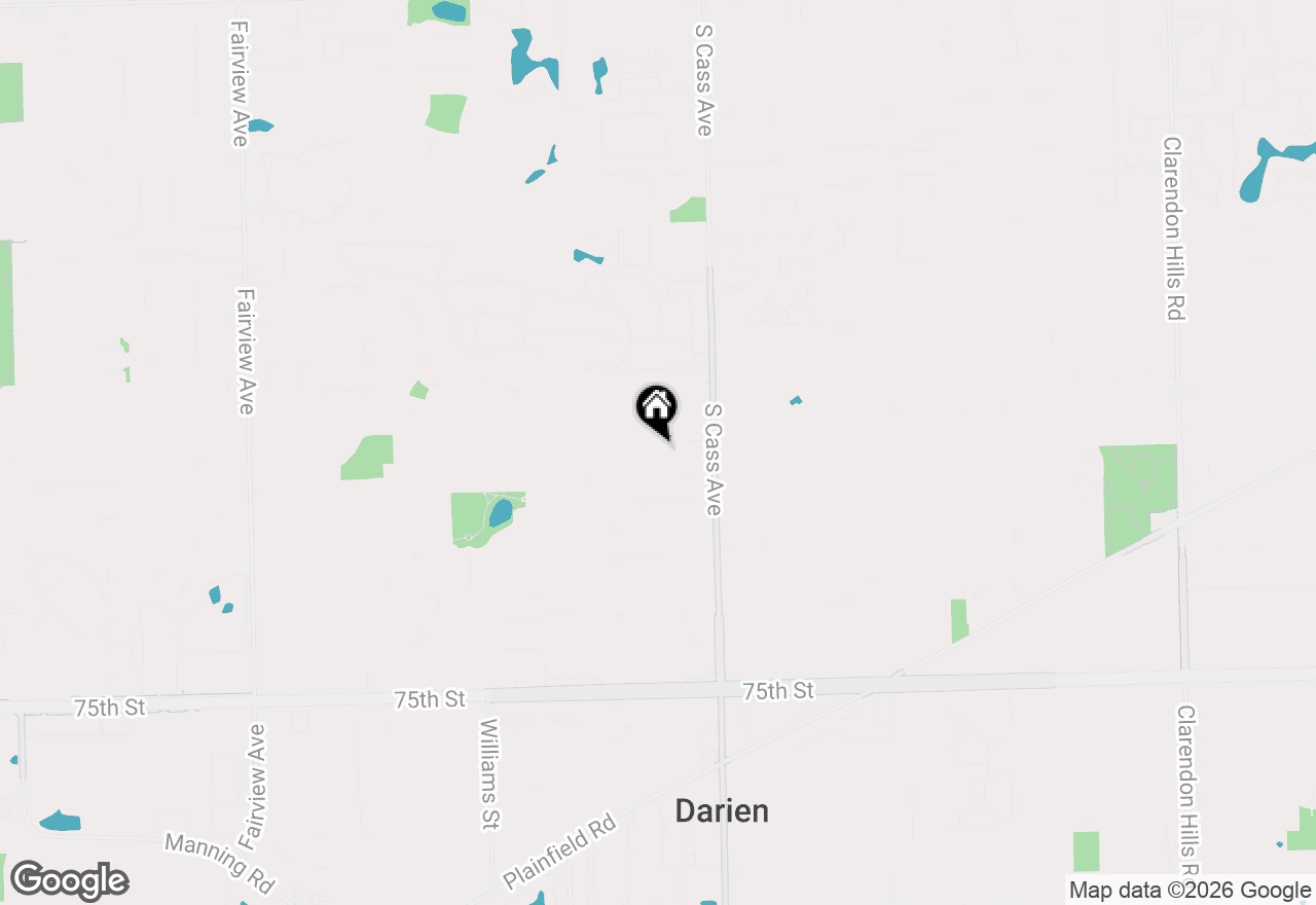 Map of 18W089 Claremont Drive, Darien, IL 60561