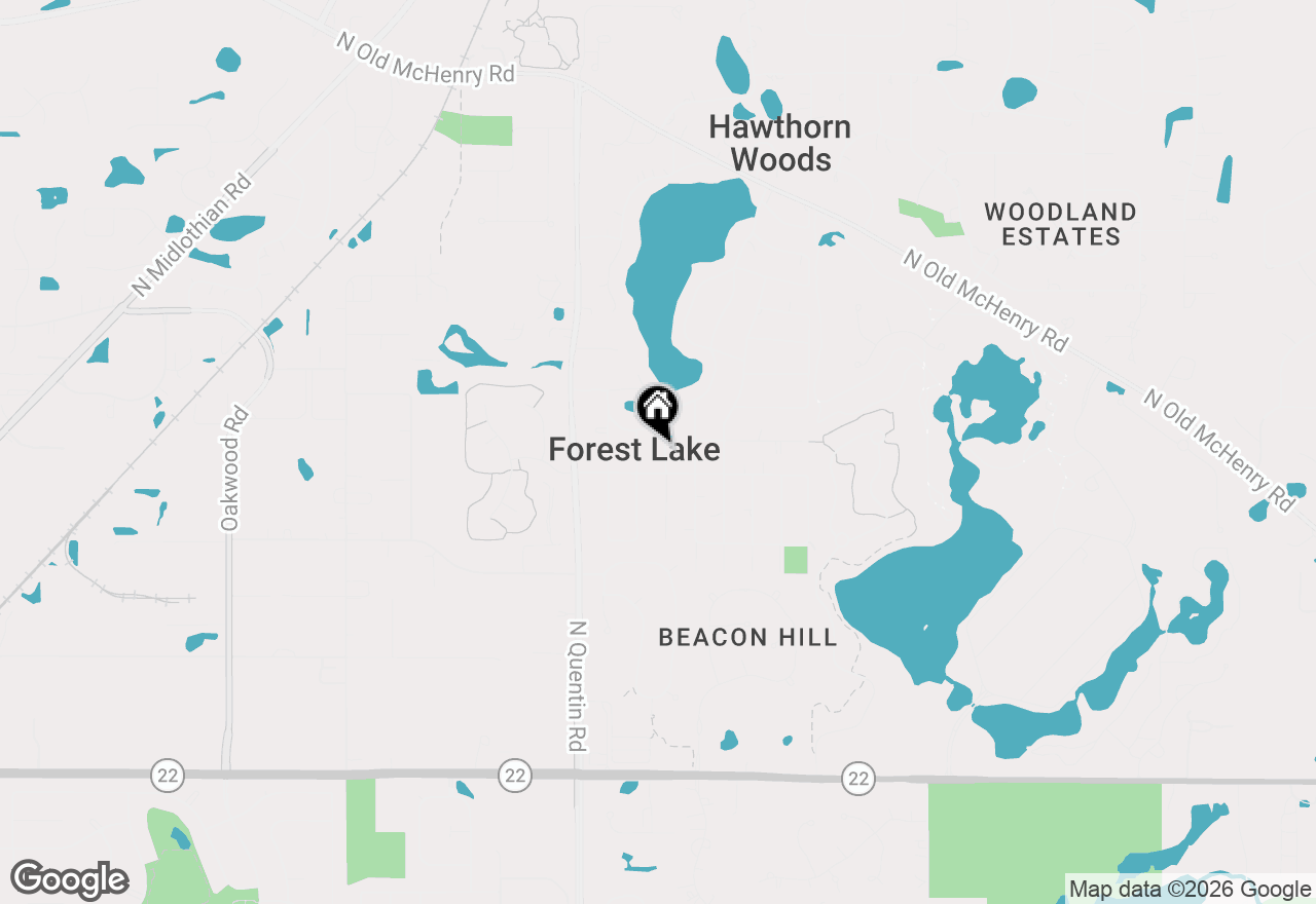 Map of 23694 N Park Road, Lake Zurich, IL 60047
