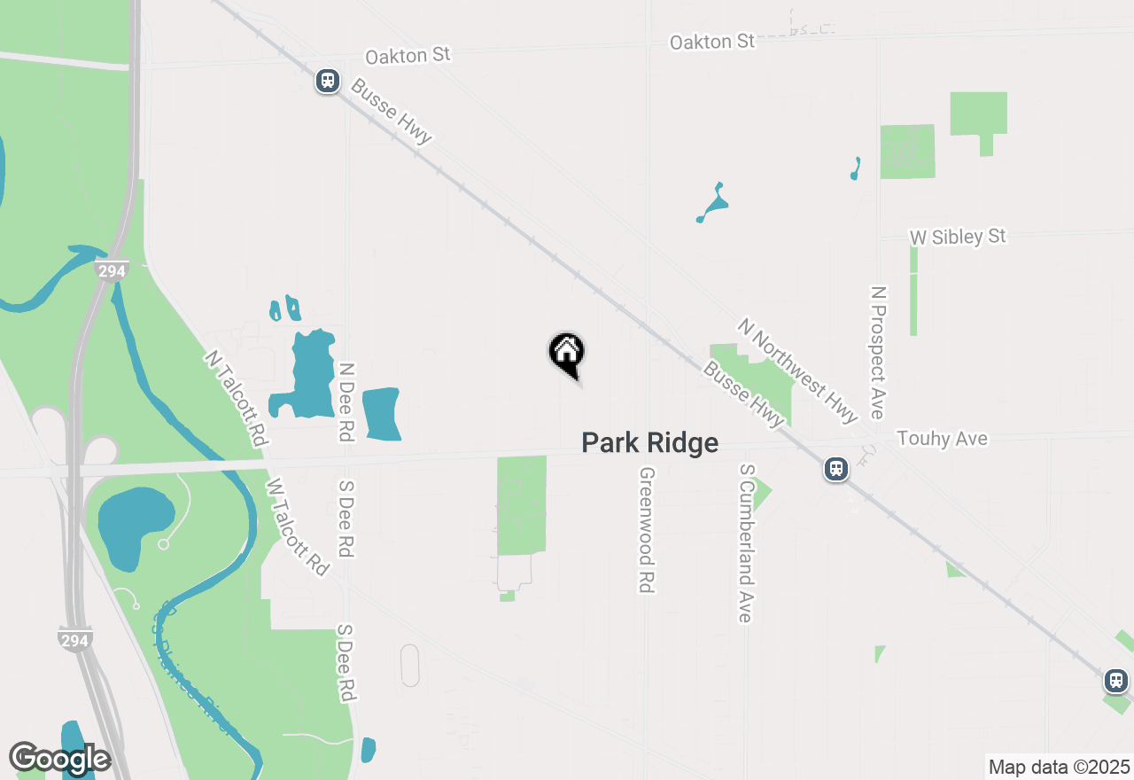 Map of 208 N Knight Avenue, Park Ridge, IL 60068