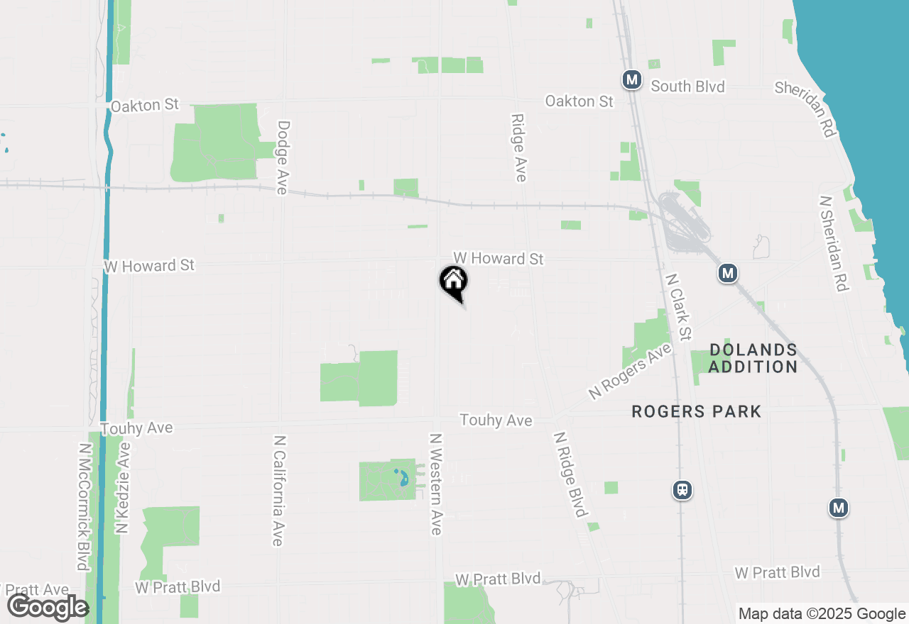 Map of 7450 N Claremont Avenue #1G, Chicago, IL 60645