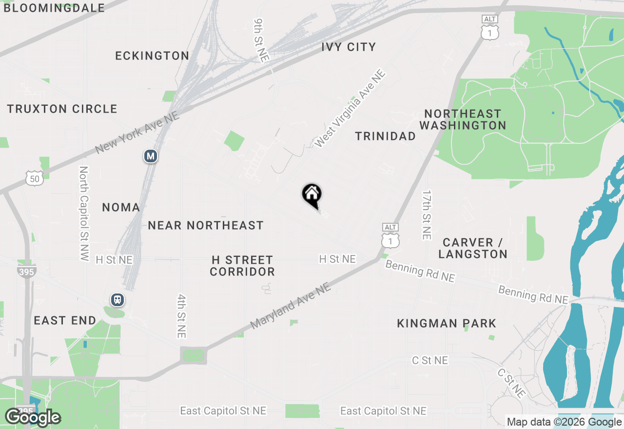 Map of 1207 Morse Street Ne, Washington, DC 20002