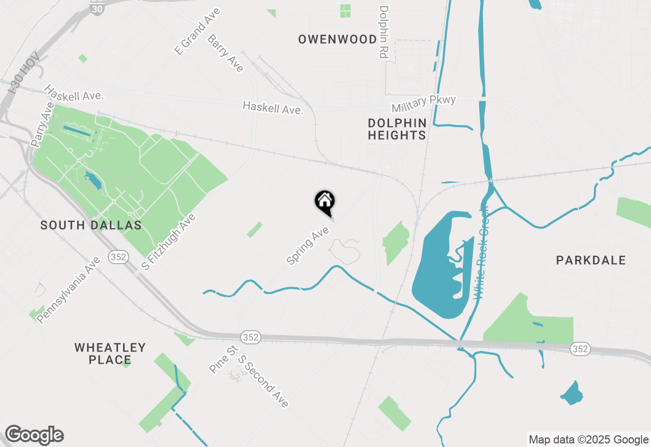 Map of 4519 Wahoo Street, Dallas, TX 75210