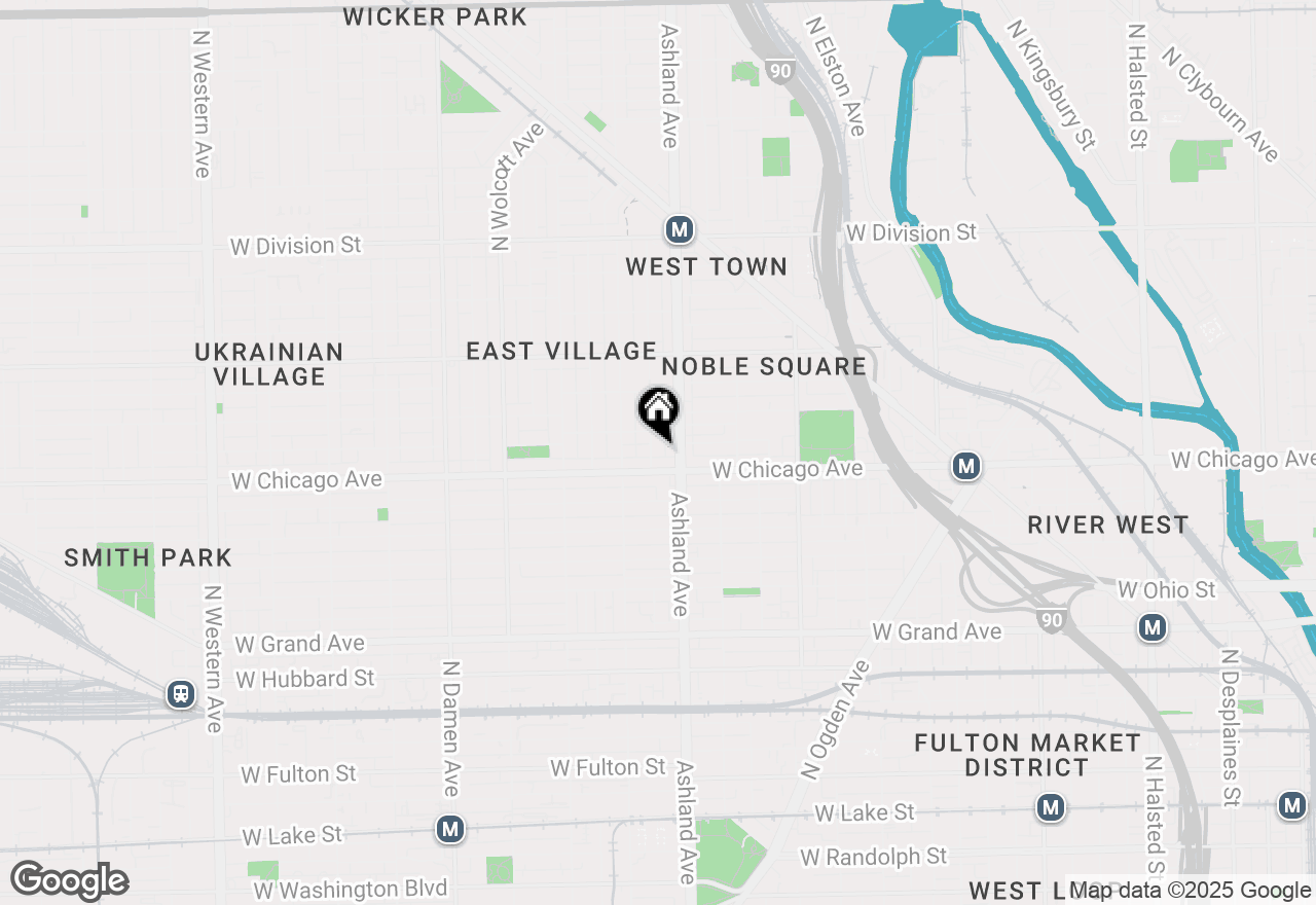 Map of 815 N Marshfield Avenue #304, Chicago, IL 60622