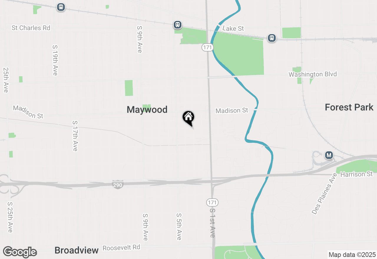 Map of 1203 S 4th Avenue, Maywood, IL 60153