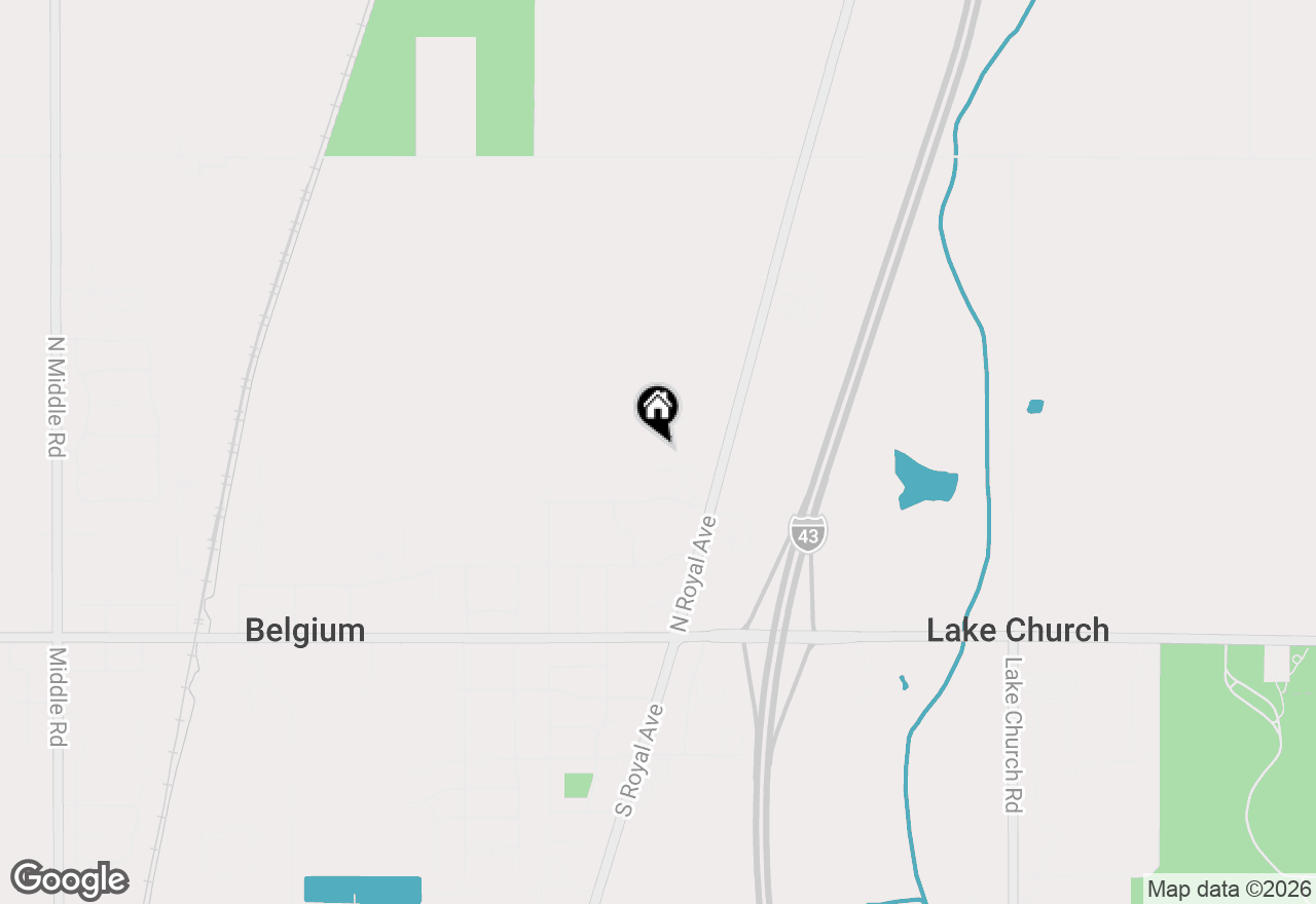 Map of 247 Binsfeld St, Belgium, WI 53004