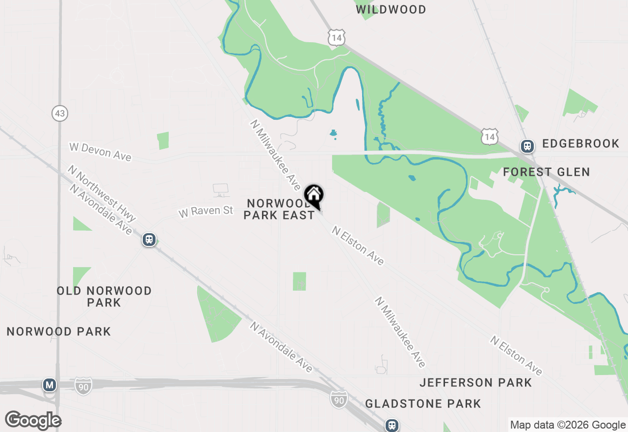 Map of 6150 N Milwaukee Avenue, Chicago, IL 60646