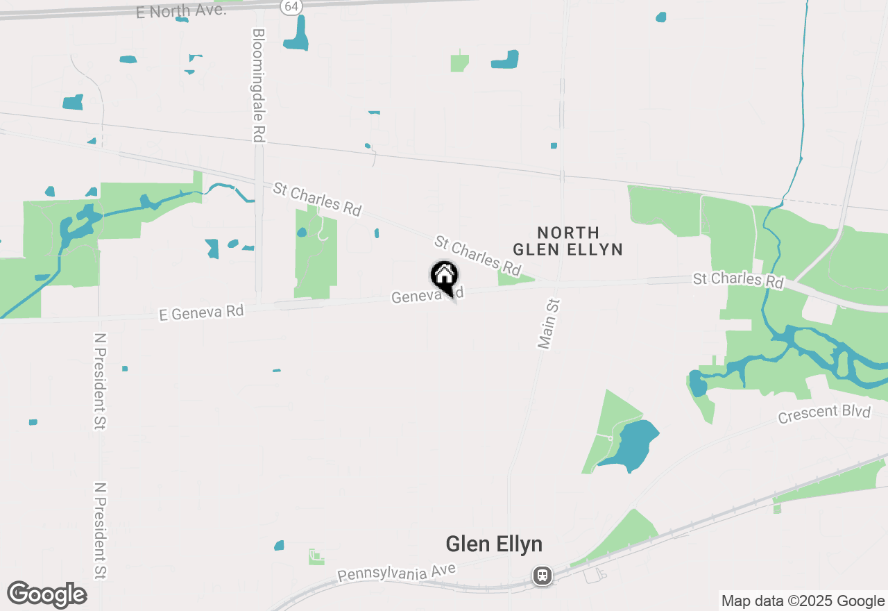 Map of 440 Elm Street, Glen Ellyn, IL 60137