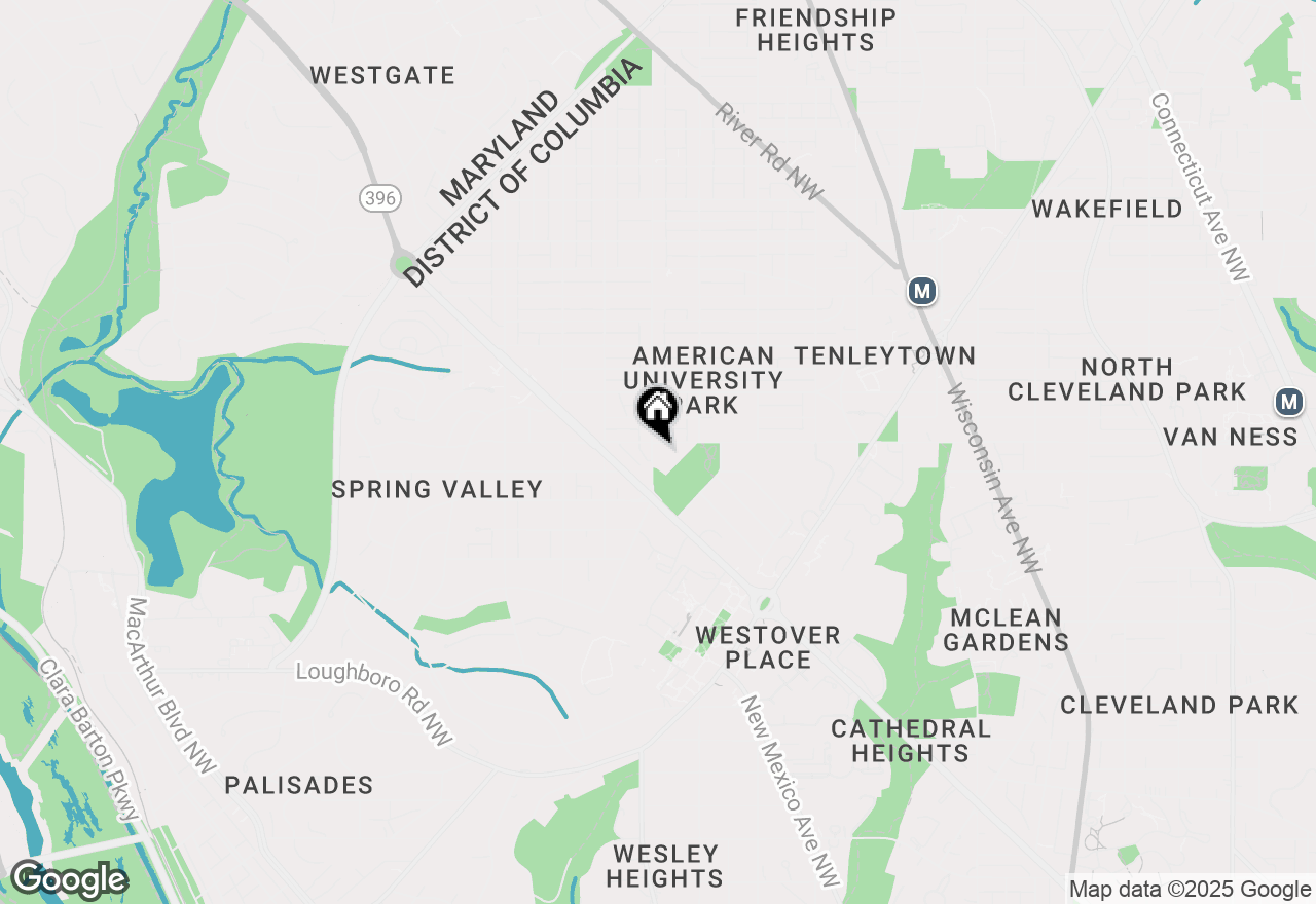 Map of 4125 46th Street Nw, Washington, DC 20016