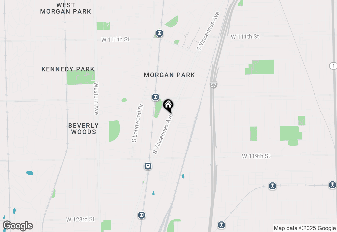 Map of 11634 S Vincennes Avenue, Chicago, IL 60643