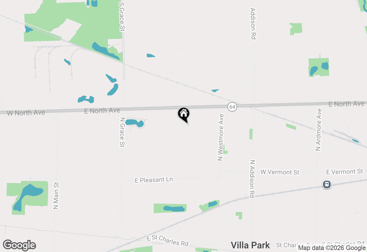 Map of 647 N Kramer Avenue, Lombard, IL 60148