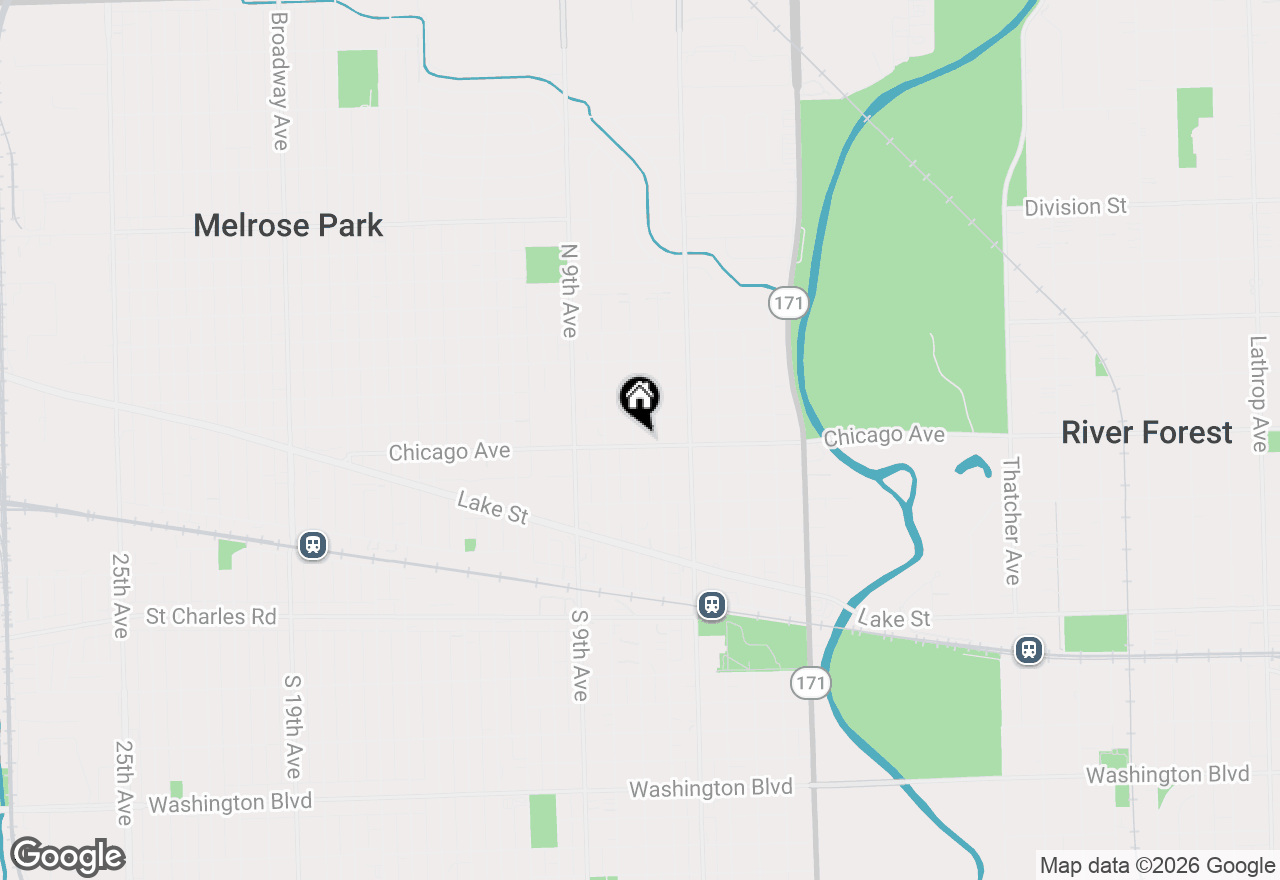 Map of 703 N 7th Avenue, Maywood, IL 60153