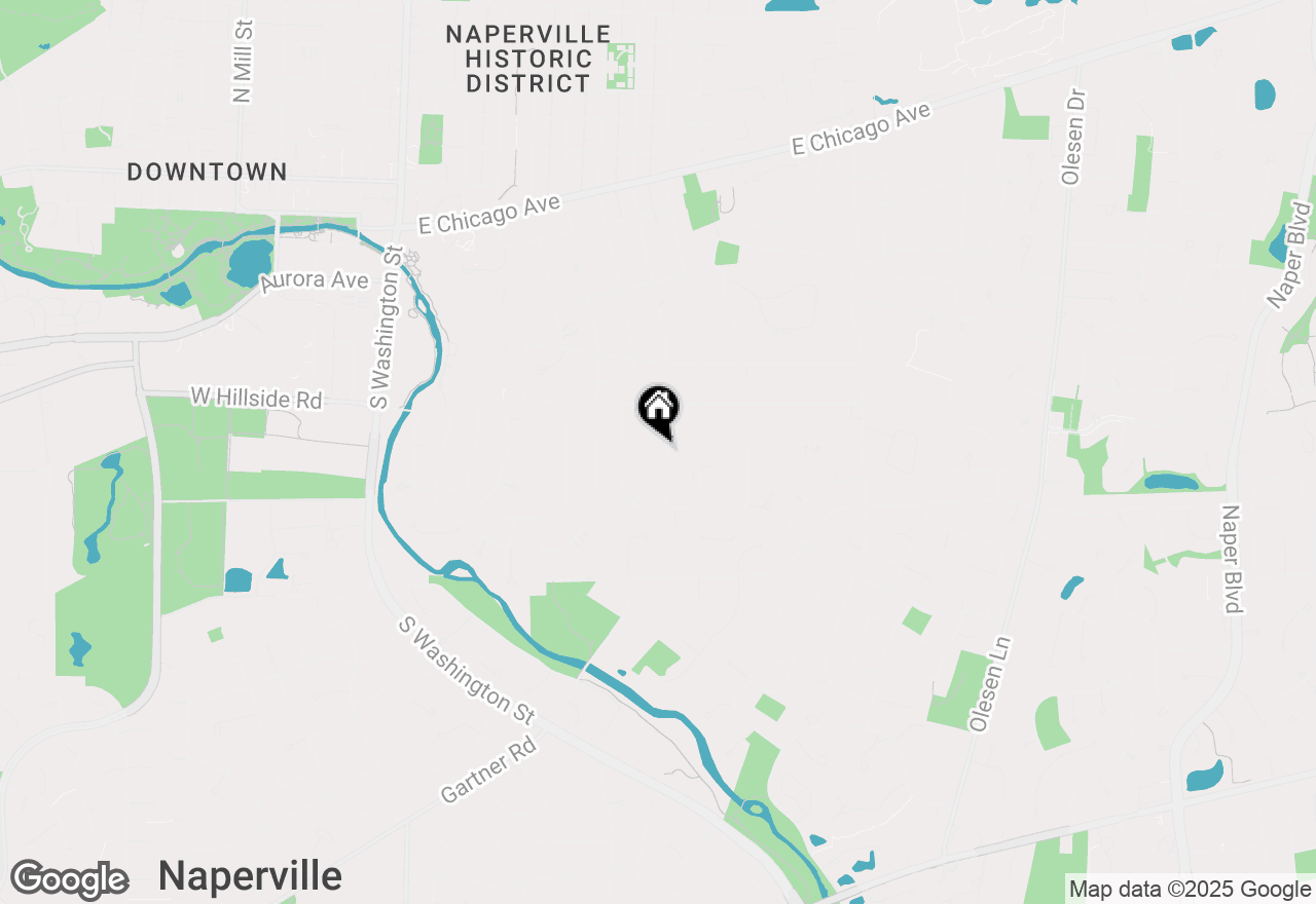 Map of 646 S Wright Street, Naperville, IL 60540