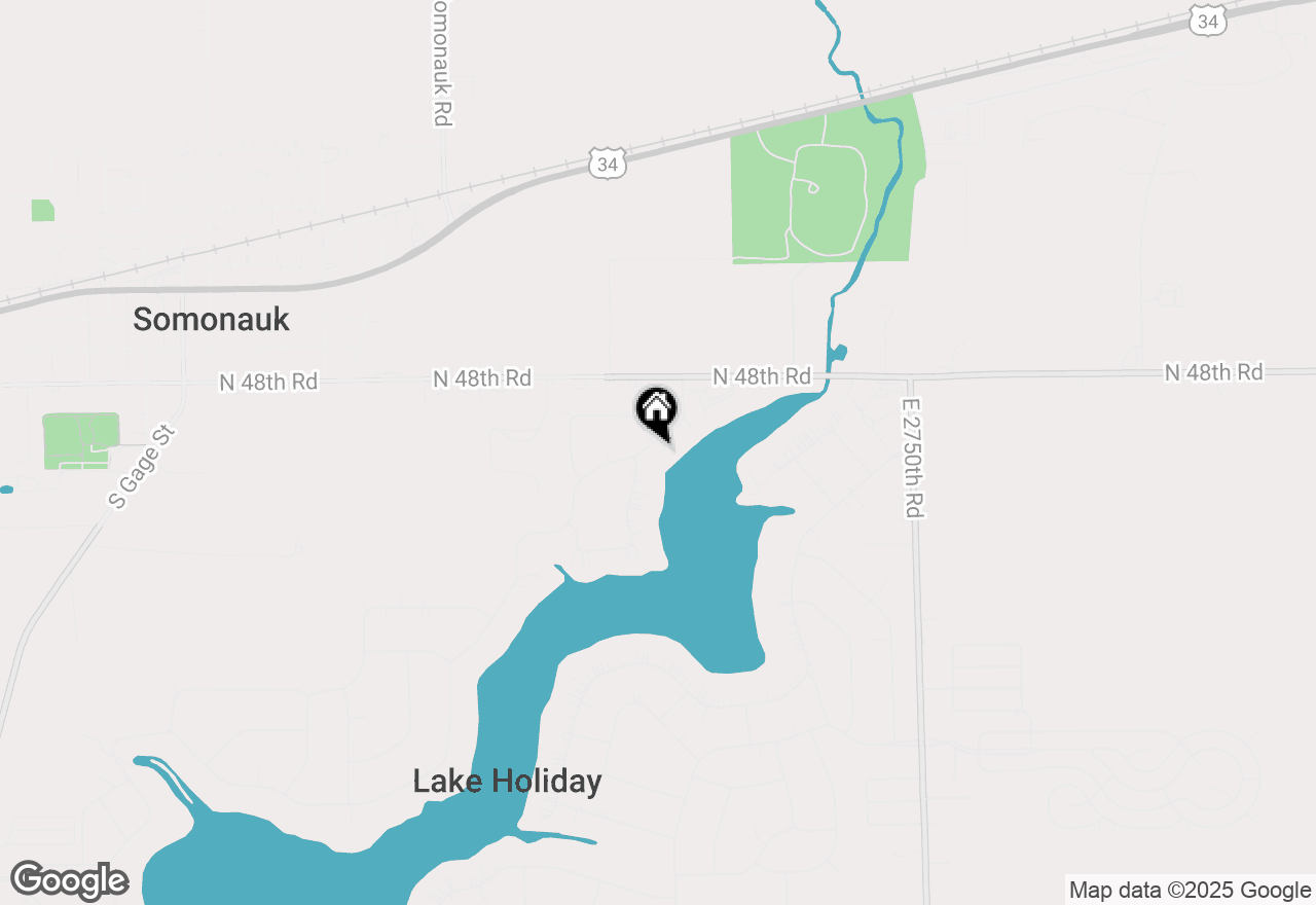 Map of 1264 Holiday Drive, Lake Holiday, IL 60552