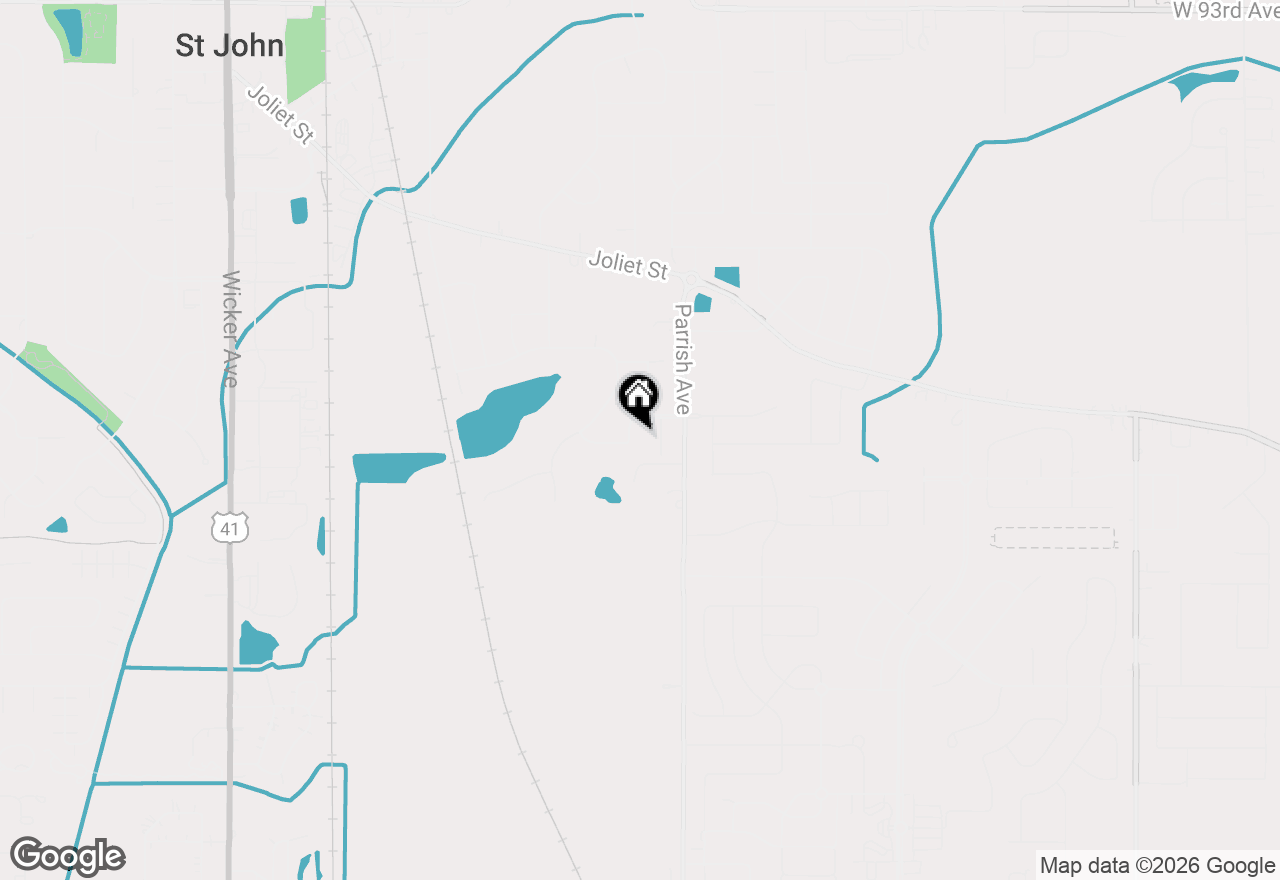 Map of 10055 Wisteria Lane, St. John, IN 46373
