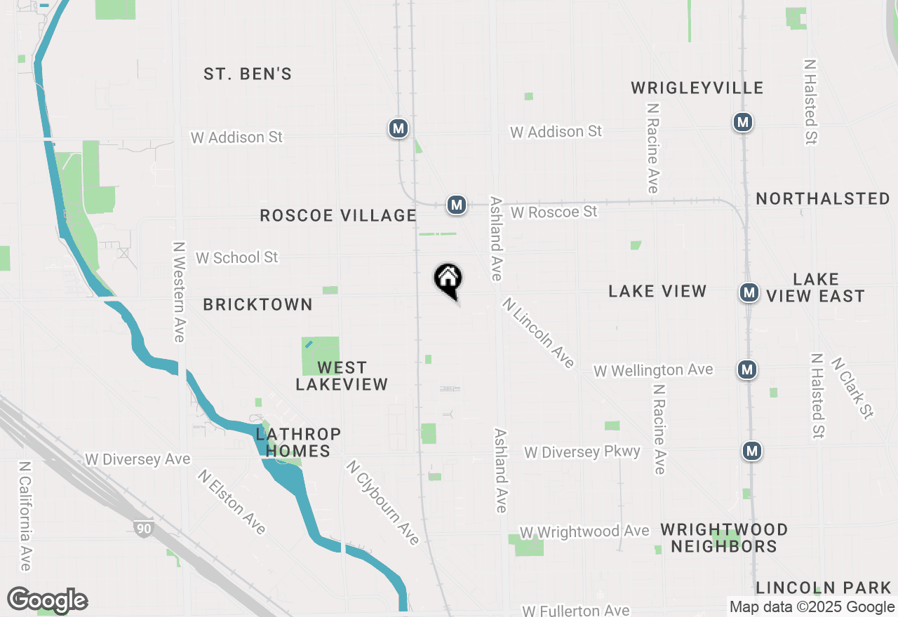 Map of 1712 W Fletcher Street, Chicago, IL 60657