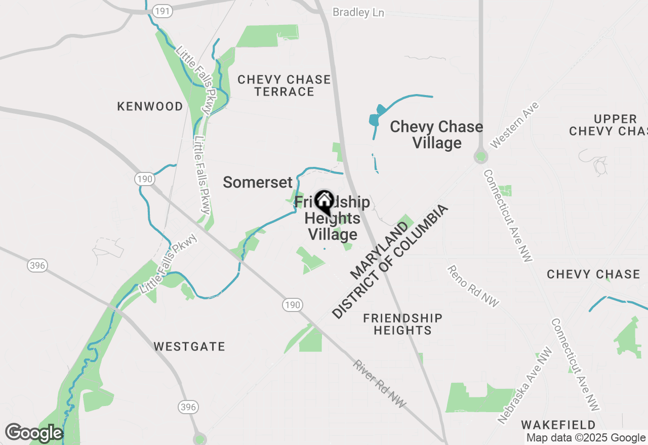 Map of 4550 N Park Avenue #105, Chevy Chase, MD 20815