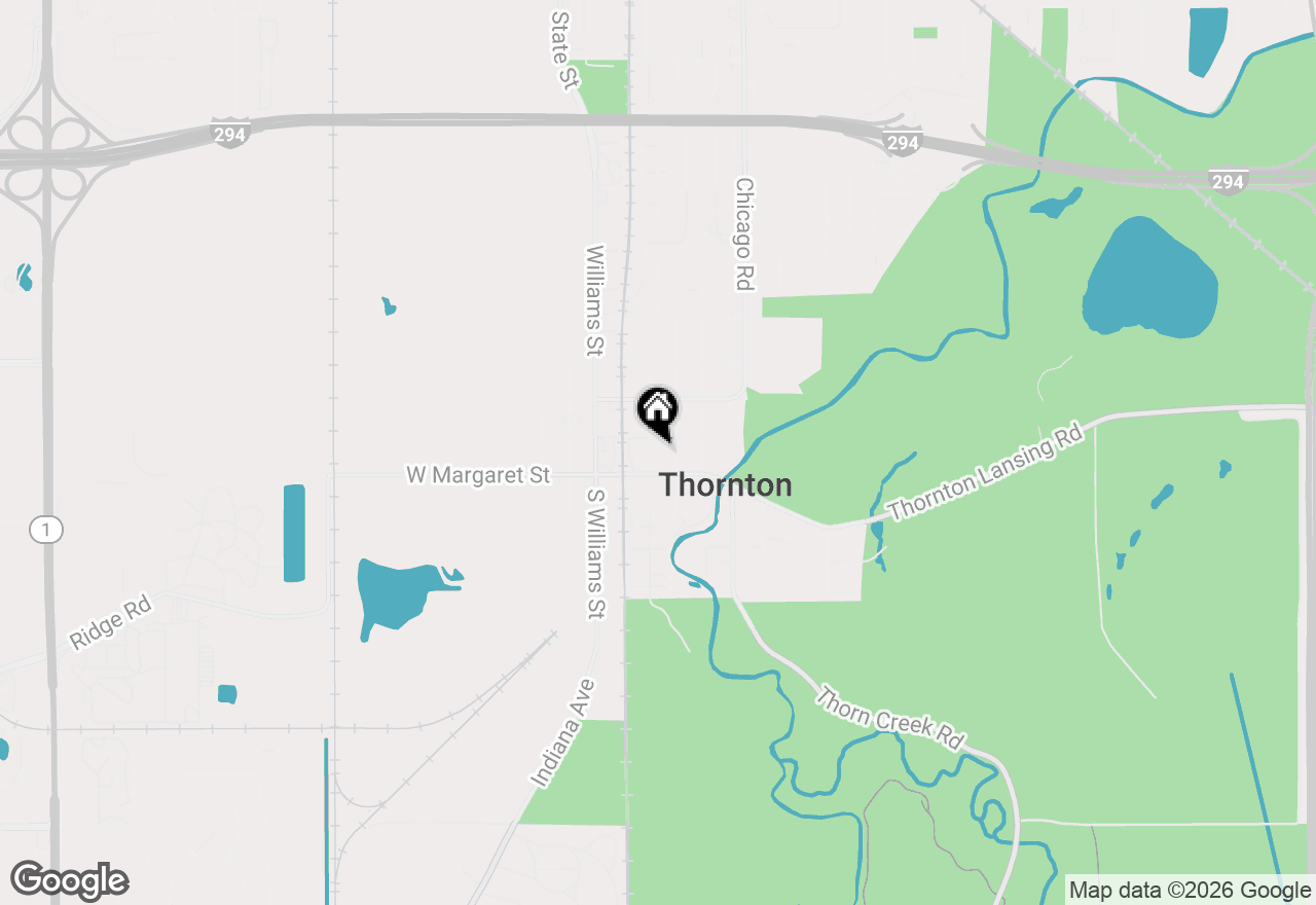 Map of 113 N Hunter Street, Thornton, IL 60476