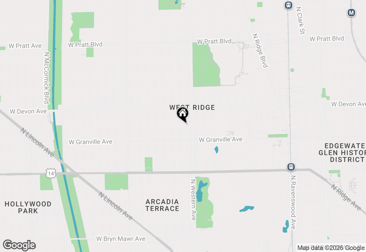 Map of 2435 W Rosemont Avenue #3, Chicago, IL 60659