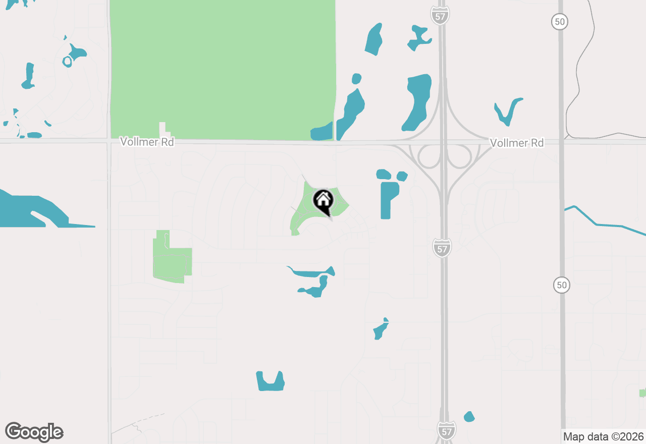 Map of 5628 Crestwood Road, Matteson, IL 60443