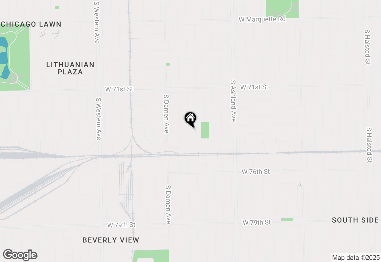 Map of 7332 S Honore Street, Chicago, IL 60636