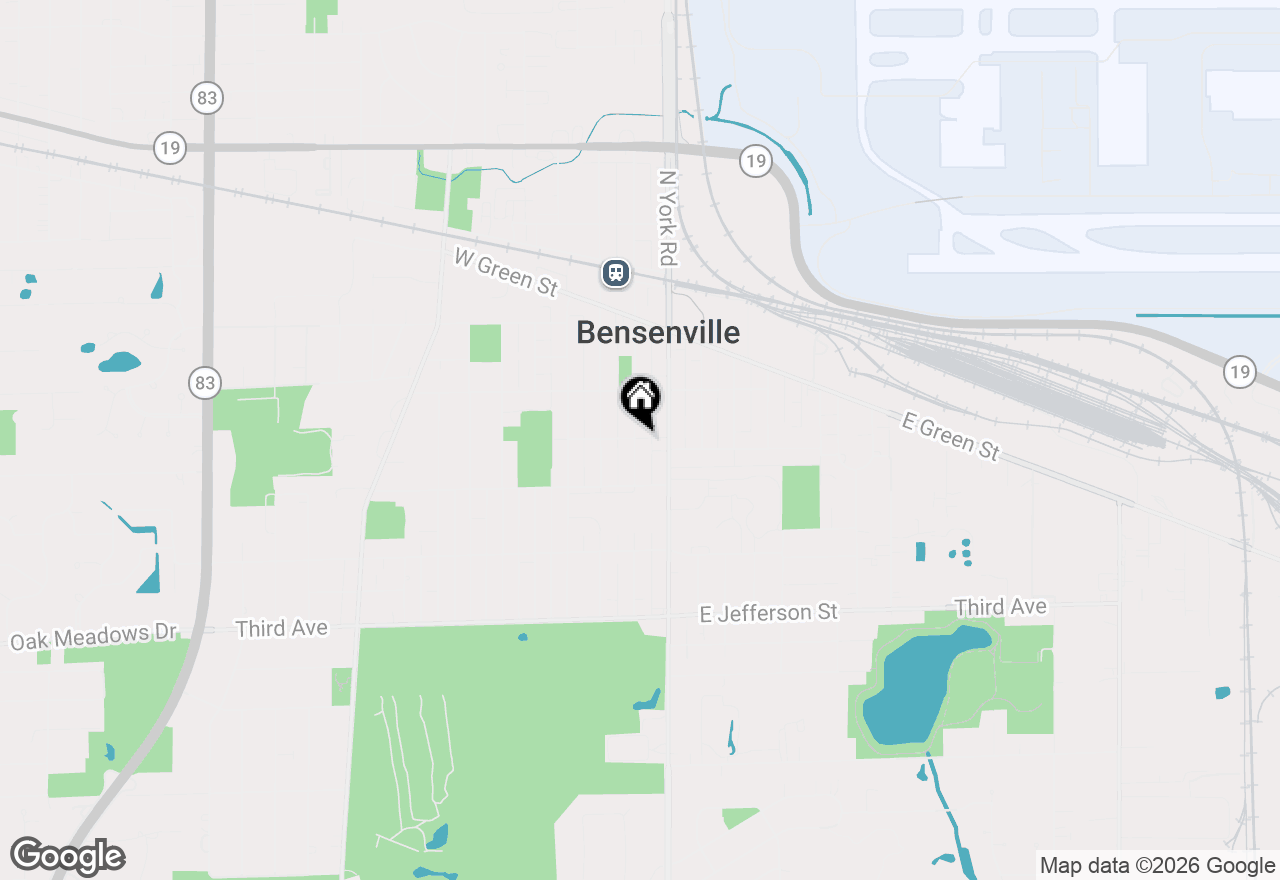 Map of 243 S Center Street, Bensenville, IL 60106