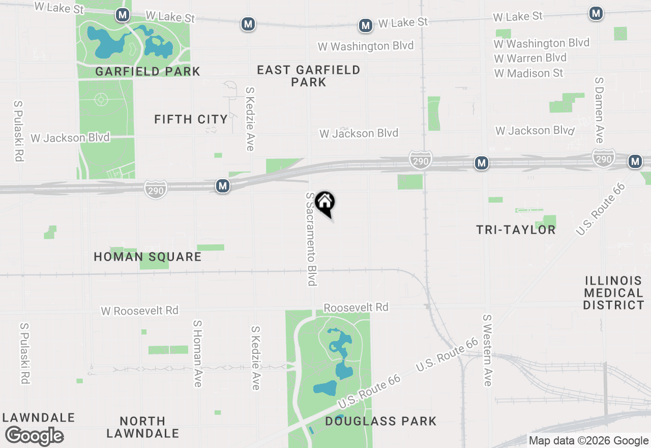 Map of 2931 W Lexington Street, Chicago, IL 60612