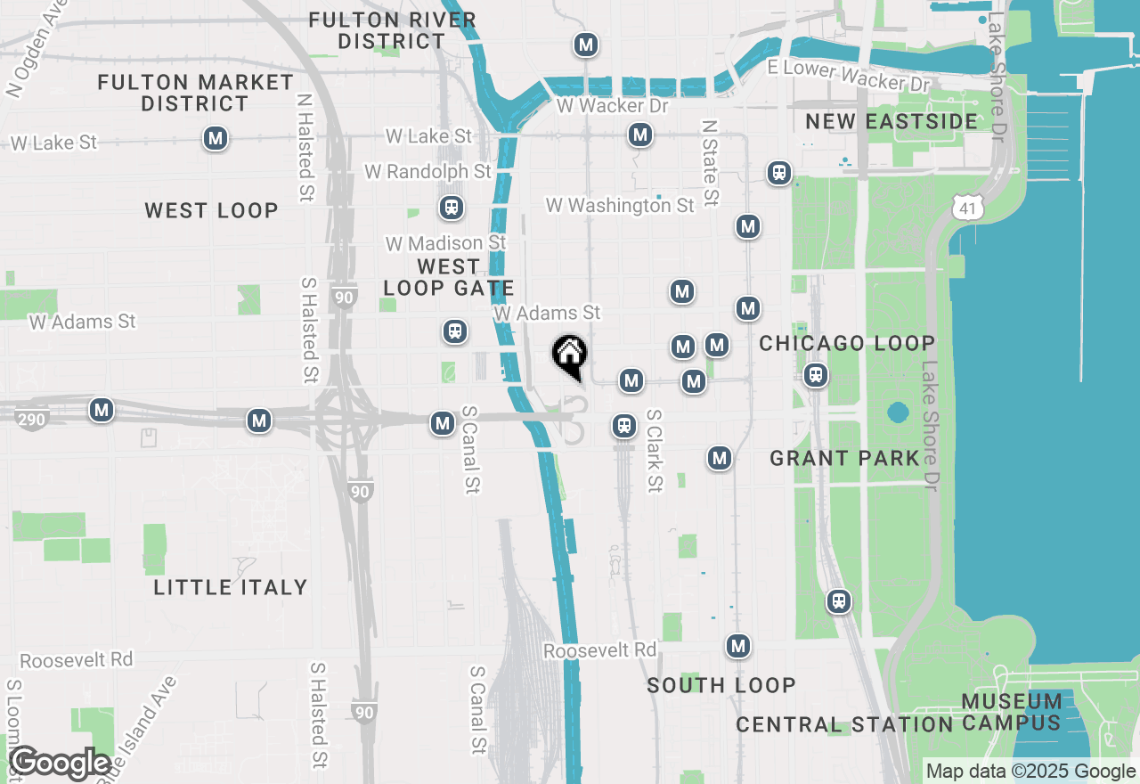 Map of 235 W Van Buren Street #309T, Chicago, IL 60607