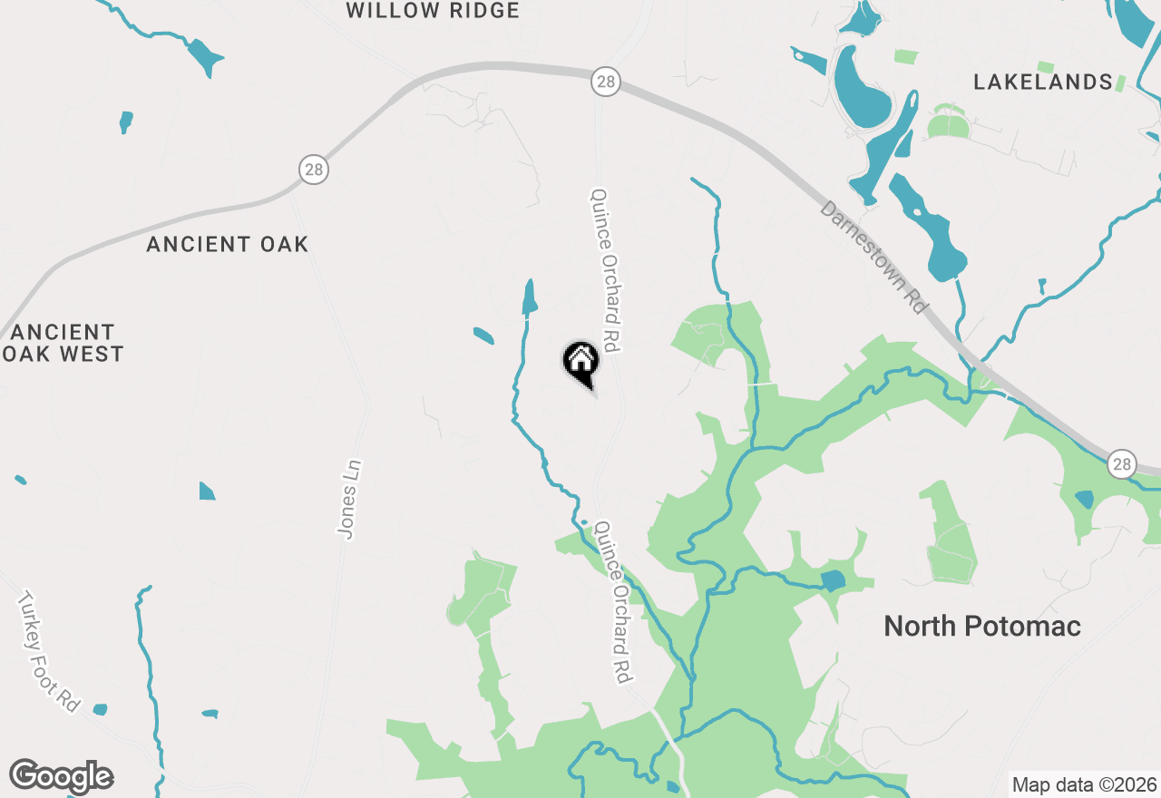 Map of 12300 Turley Drive, North Potomac, MD 20878