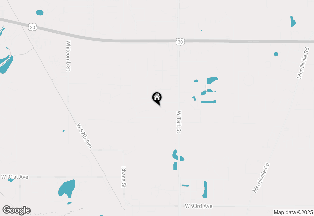 Map of 2484 W 85th Lane, Merrillville, IN 46410