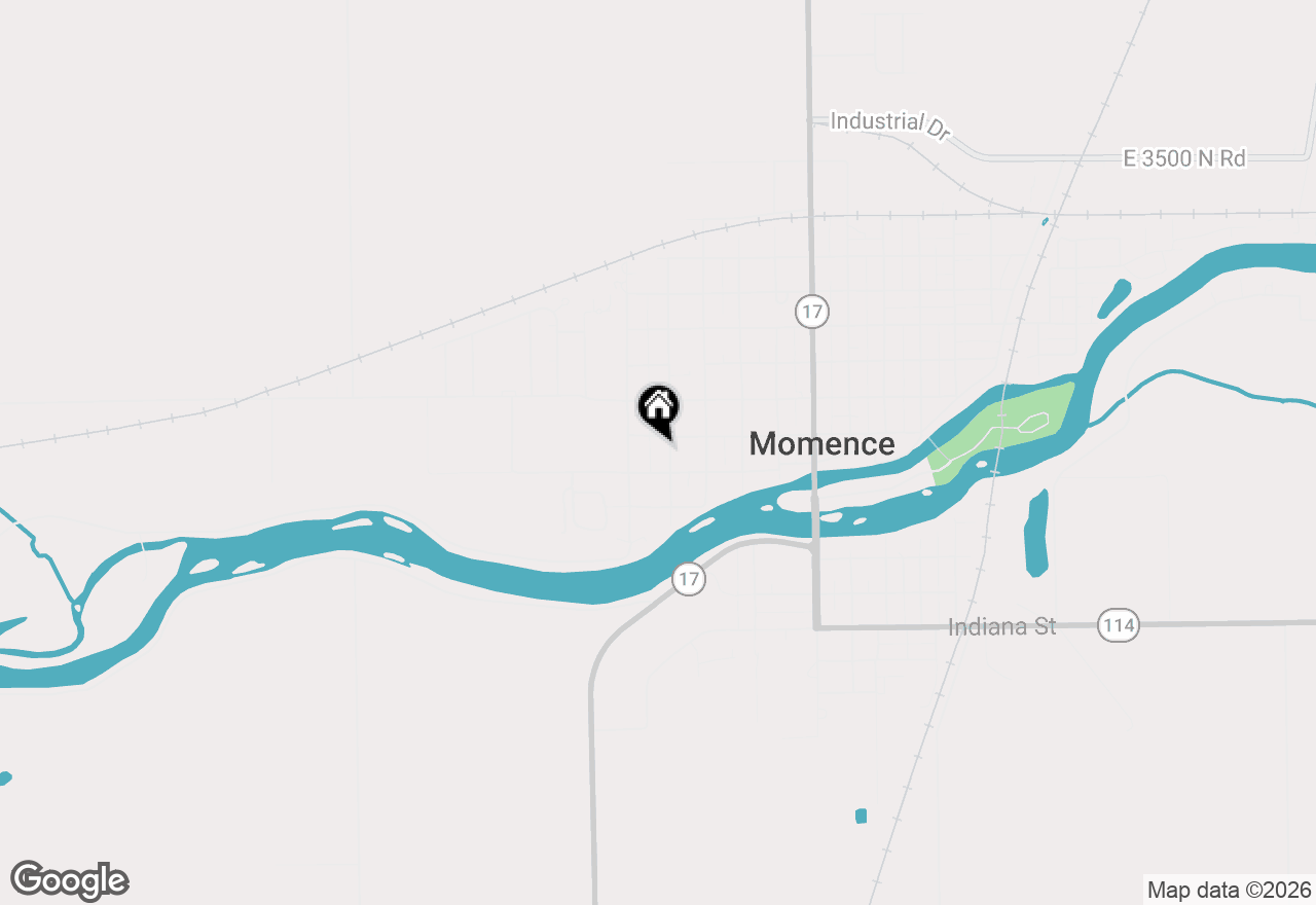 Map of 69 Hill Street, Momence, IL 60954