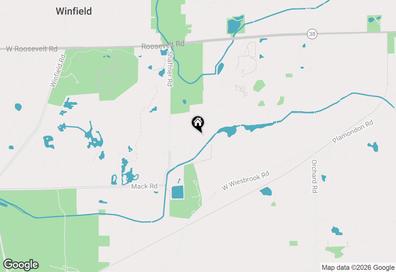 Map of 1533 S County Farm Road #1-4, Wheaton, IL 60189