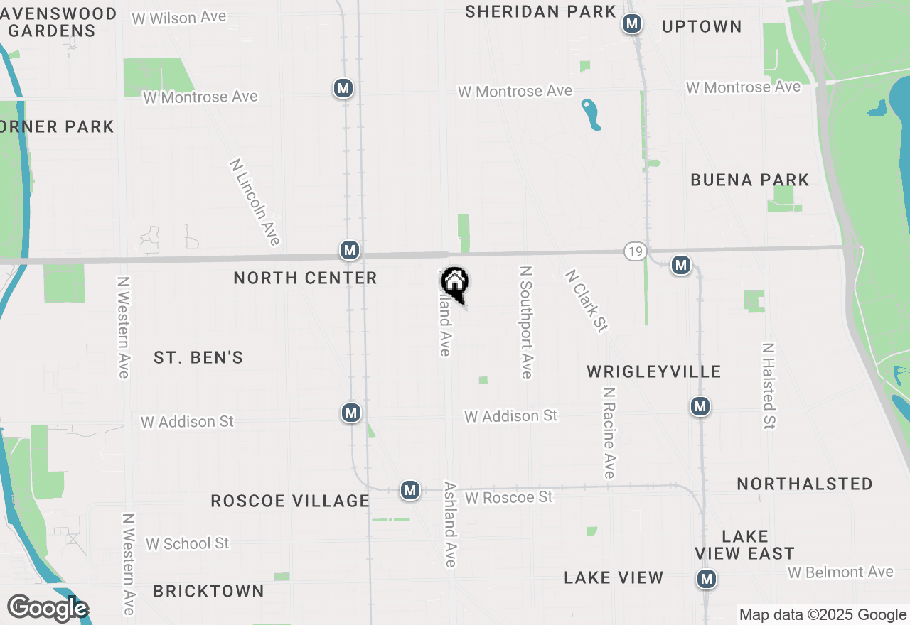 Map of 3835 N Ashland Avenue #1N, Chicago, IL 60613