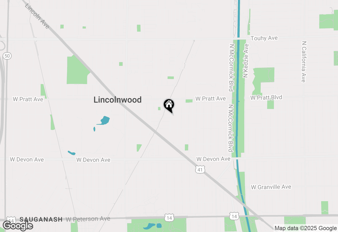 Map of 3701 W North Shore Avenue, Lincolnwood, IL 60712