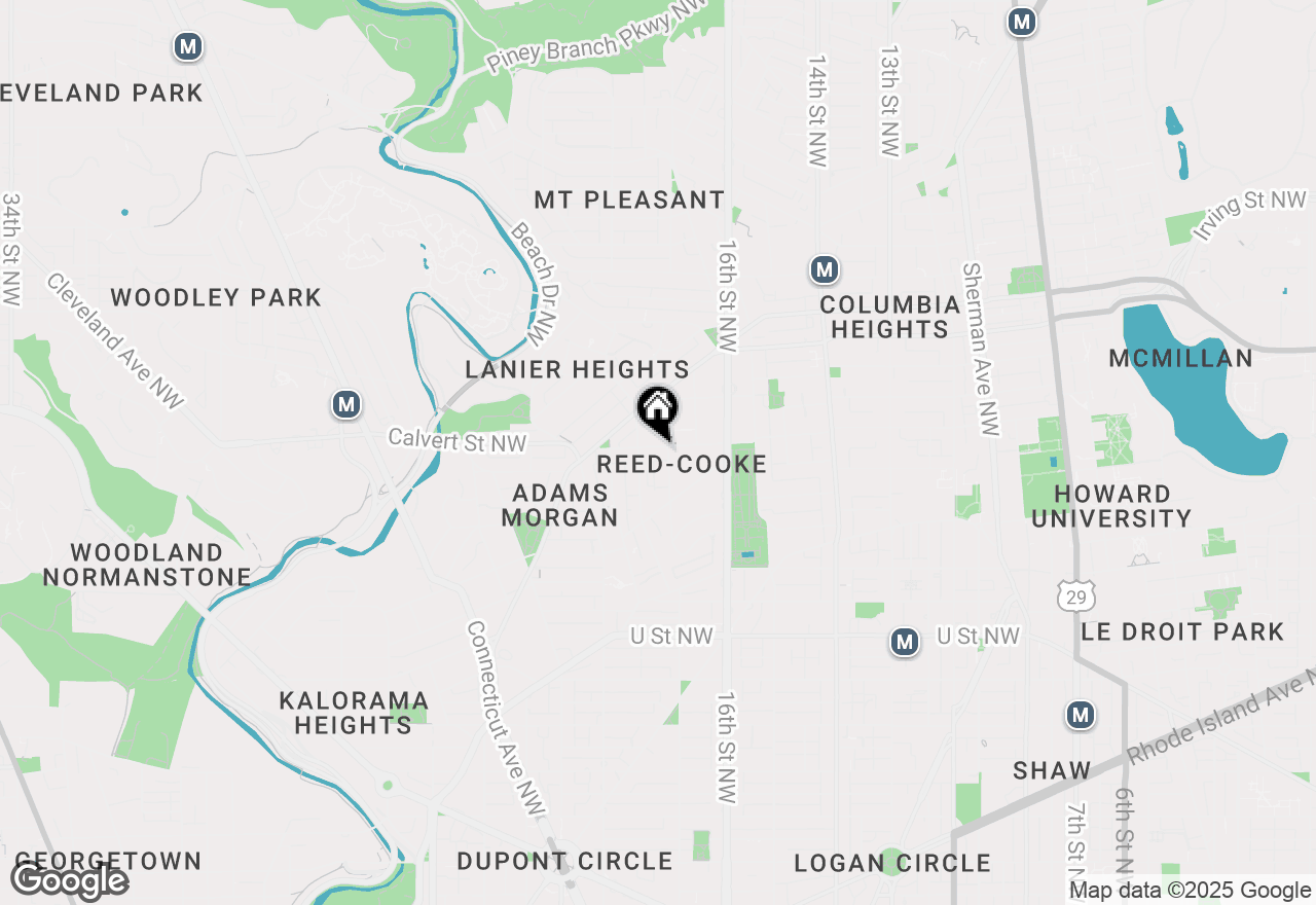 Map of 1710 Euclid Street Nw, Washington, DC 20009