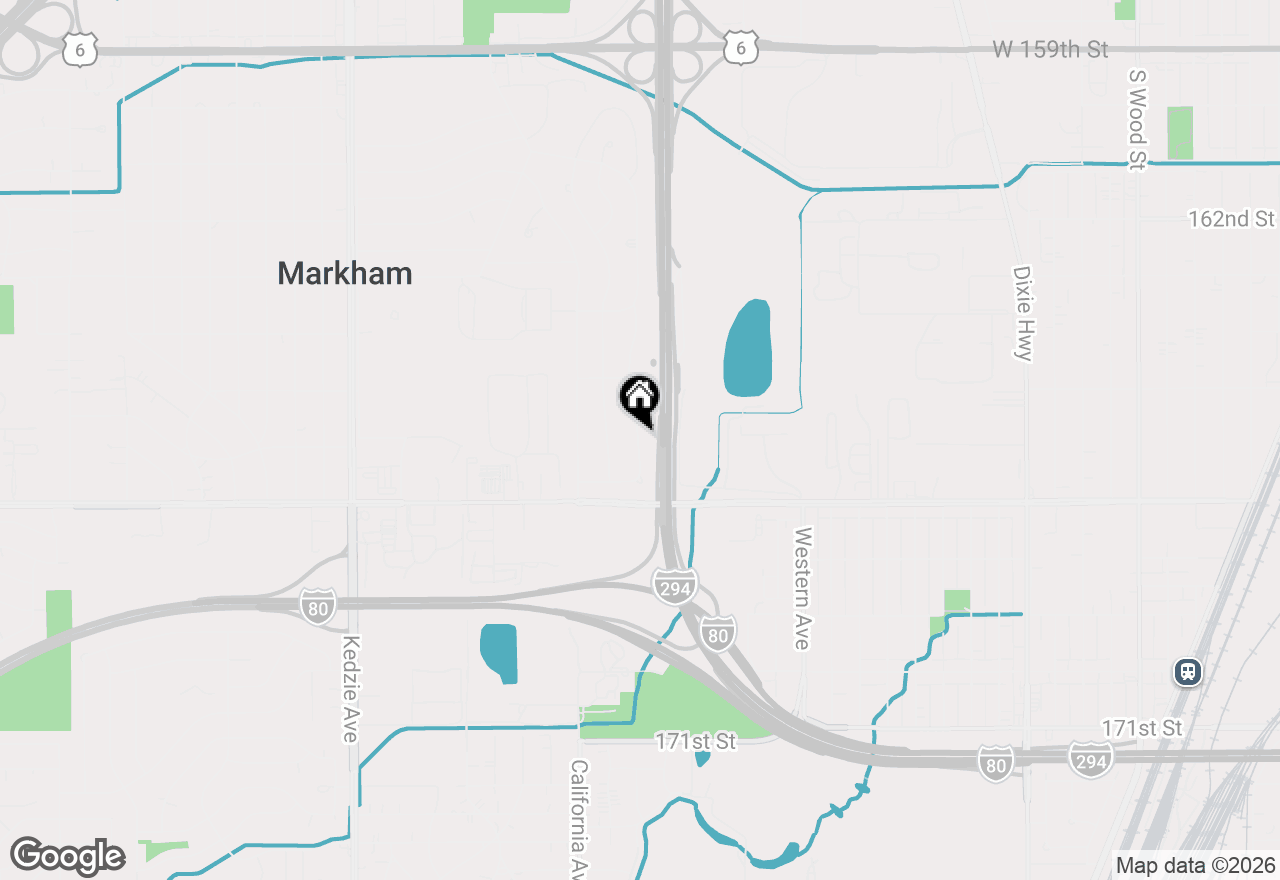 Map of 16600 Oxford Drive, Markham, IL 60428