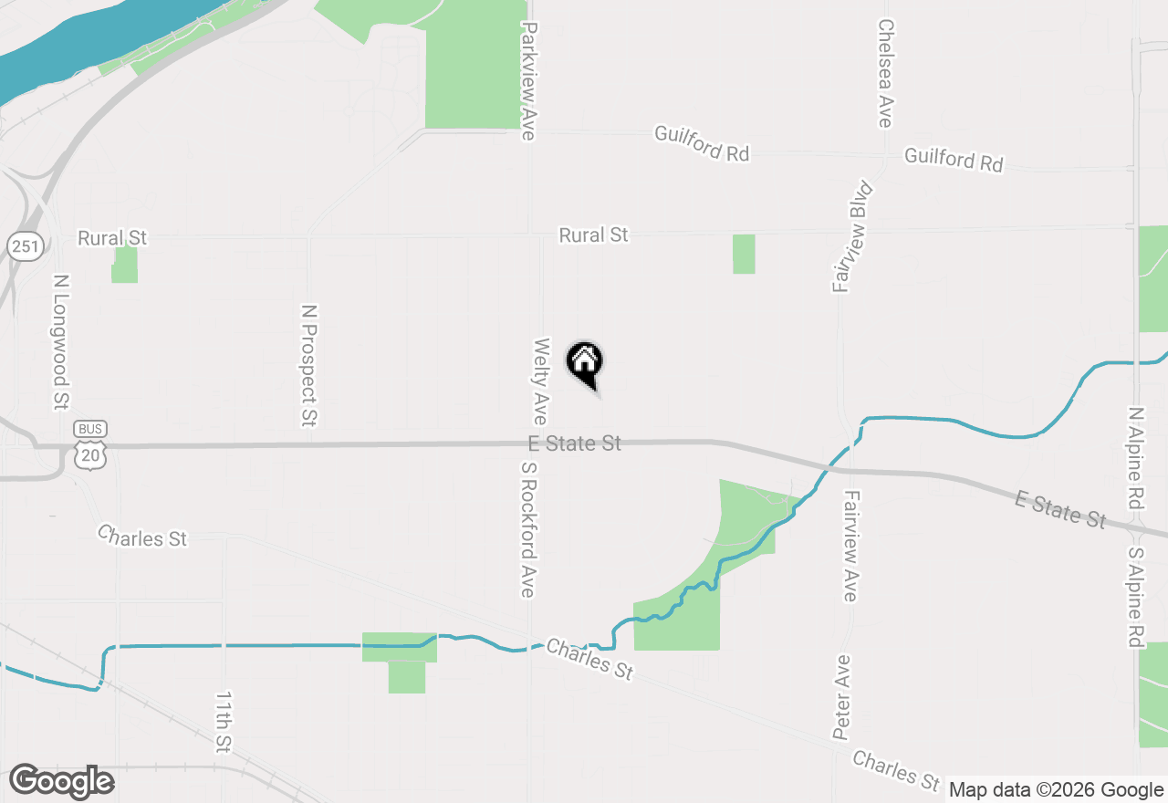 Map of 208 Robert Avenue, Rockford, IL 61107