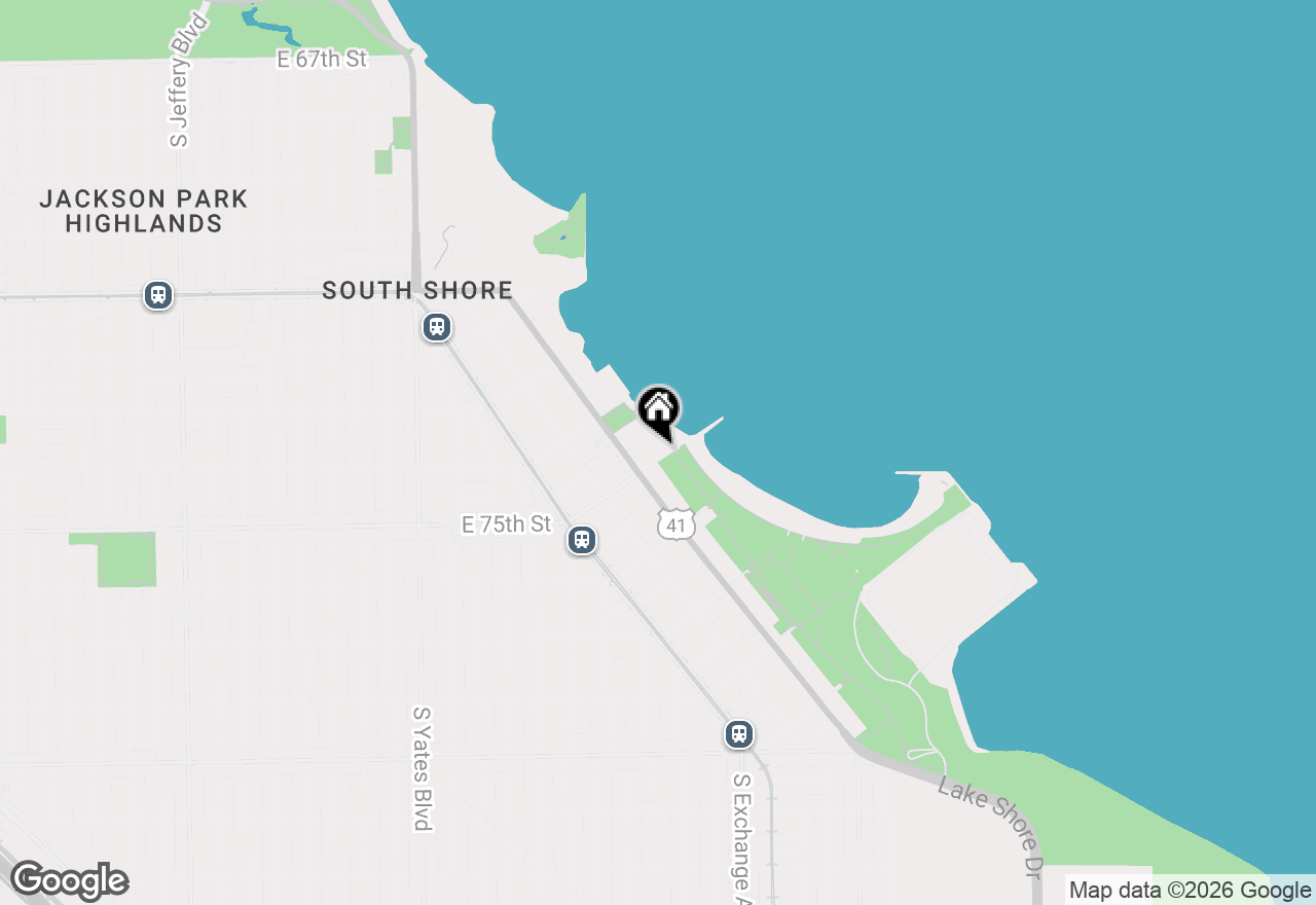 Map of 2772 E 75th Street #4BS, Chicago, IL 60649