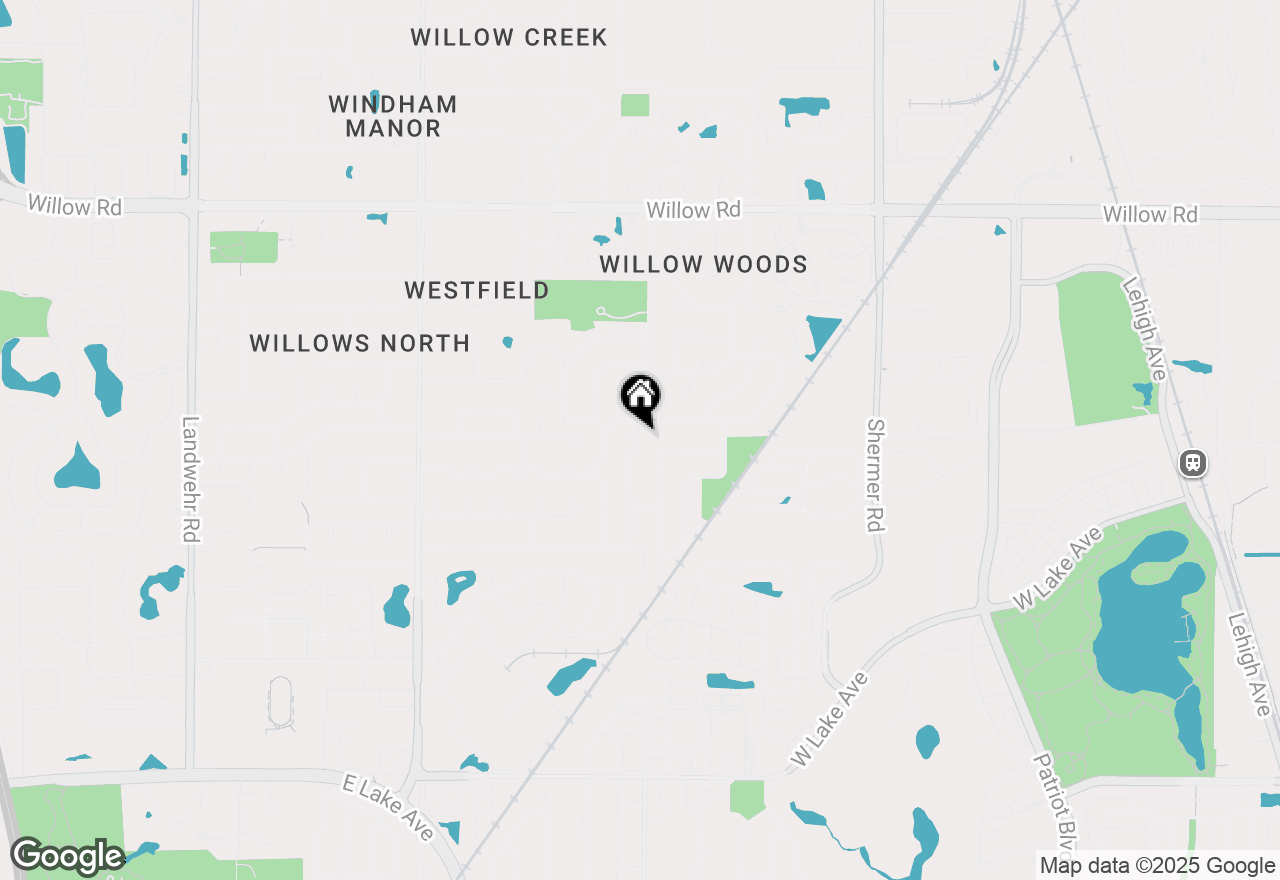 Map of 2349 Greenwood Road, Glenview, IL 60026