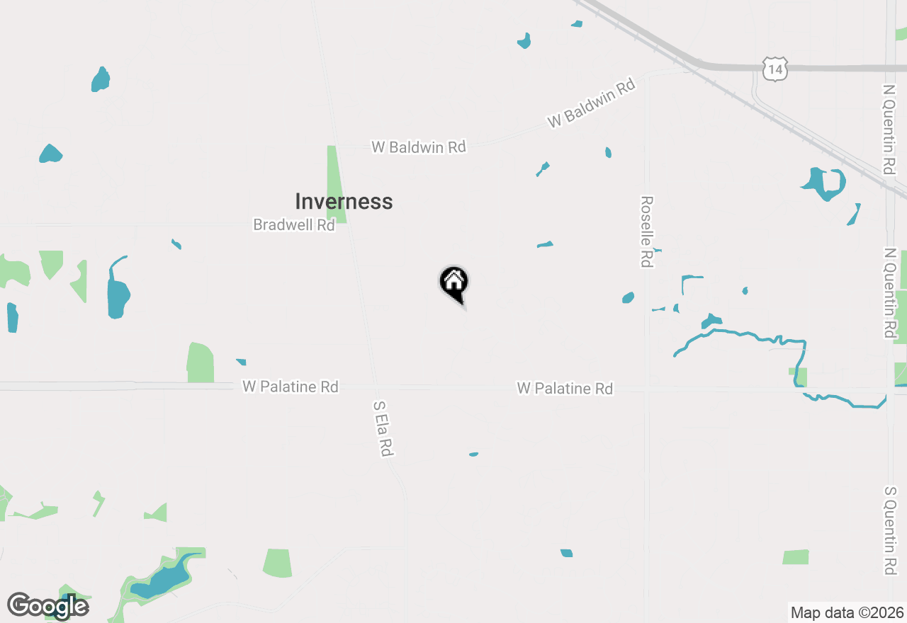 Map of 1842 Thomas Atkinson Road, Inverness, IL 60067