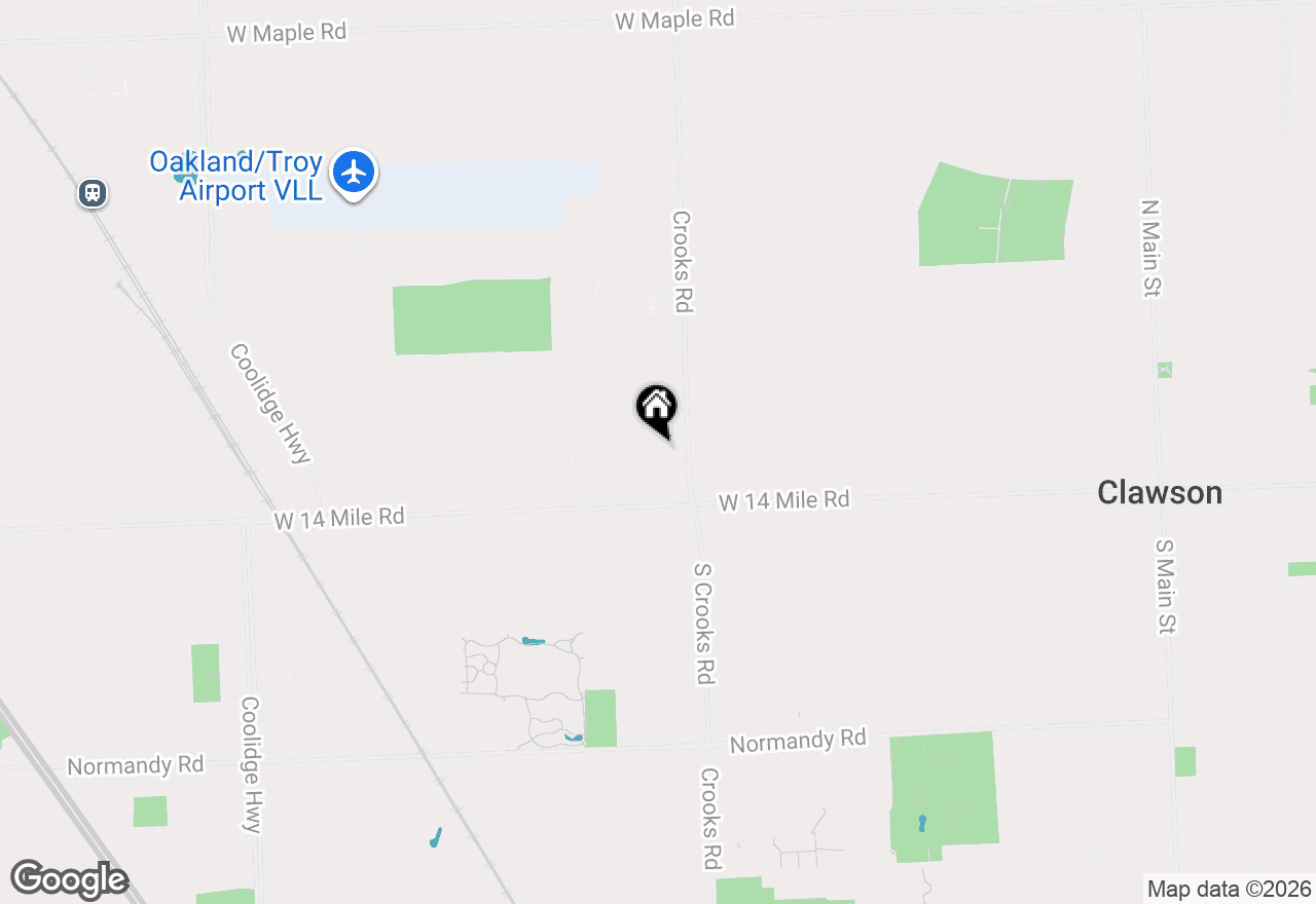 Map of 4921 N Crooks Road #N-10, Royal Oak, MI 48073