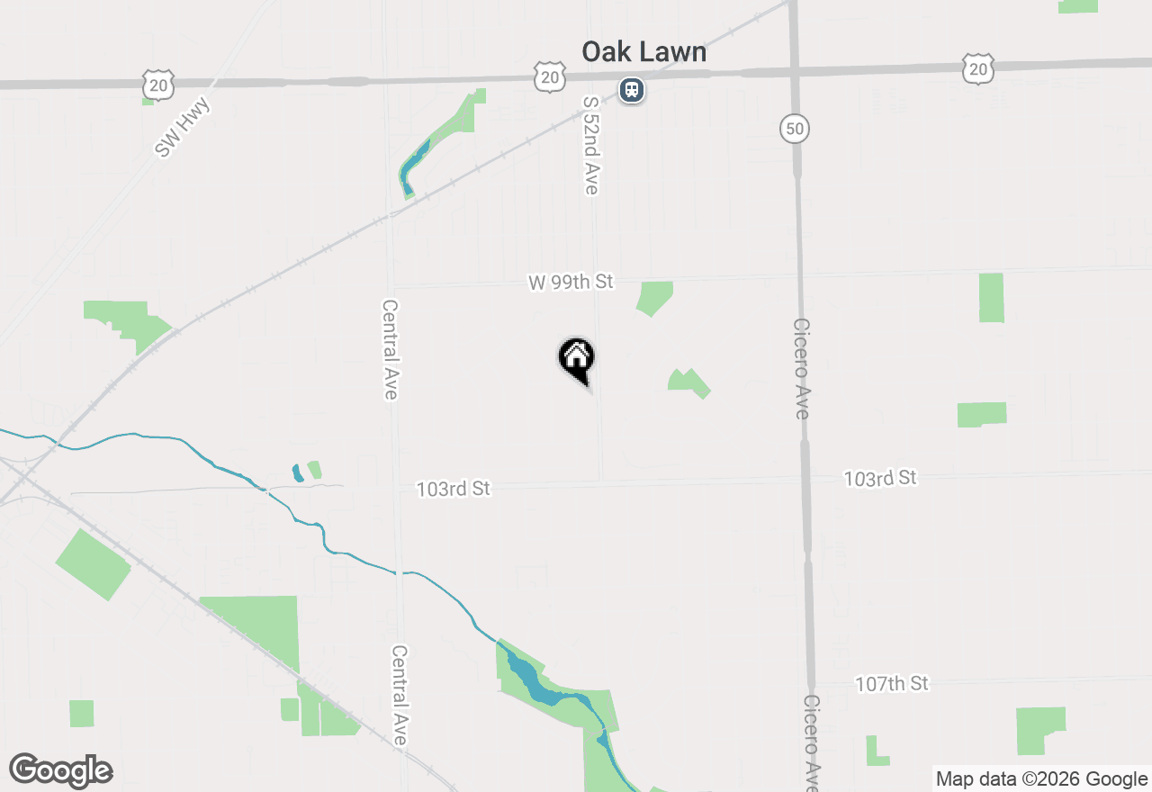 Map of 10120 Cook Avenue, Oak Lawn, IL 60453
