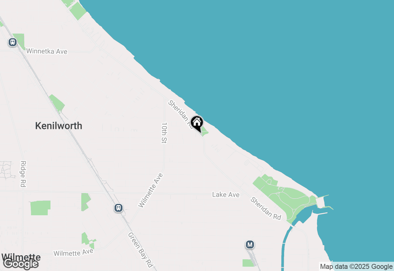 Map of 1331 Sheridan Road, Wilmette, IL 60091