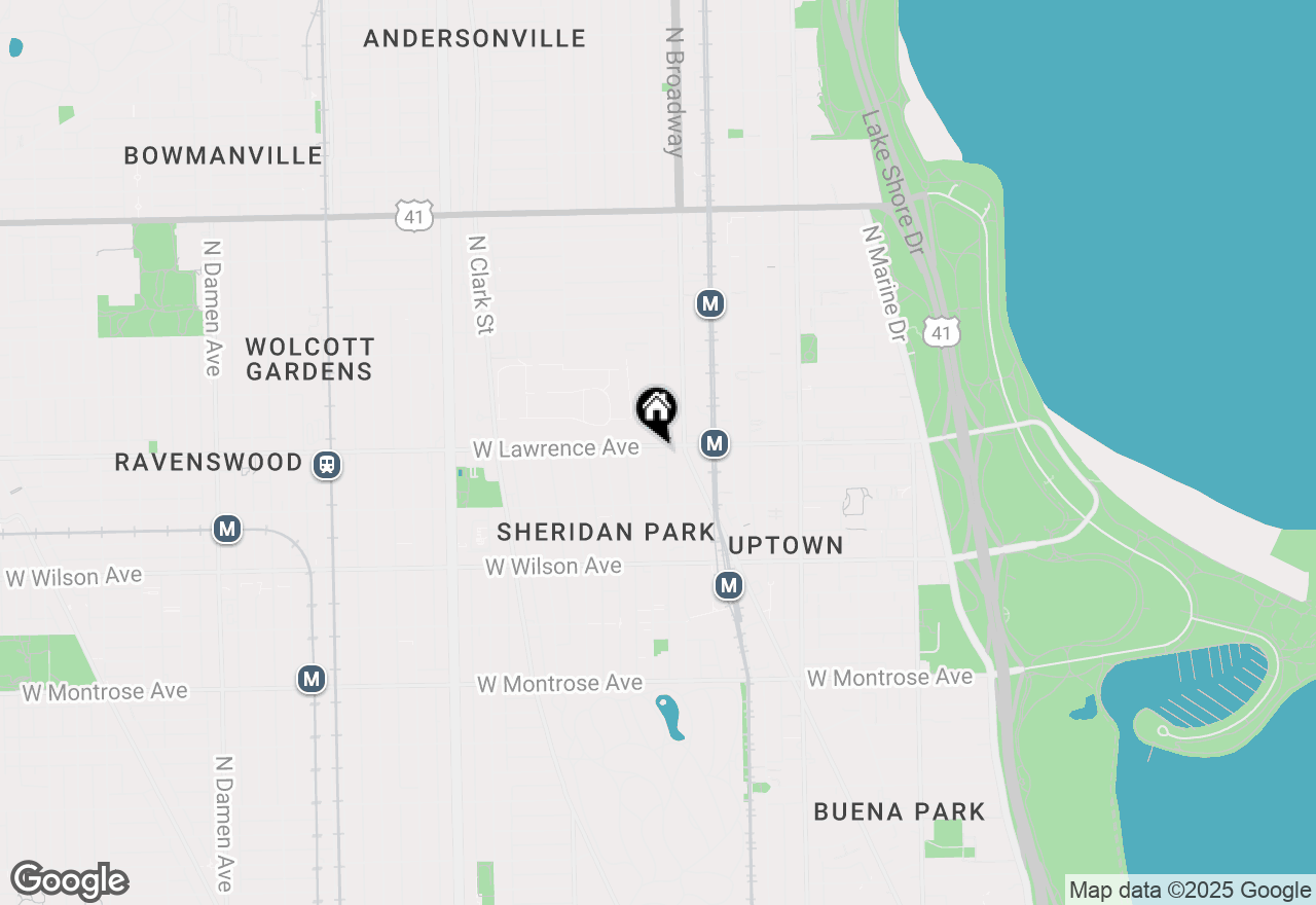 Map of 4749 N Magnolia Avenue #2, Chicago, IL 60640