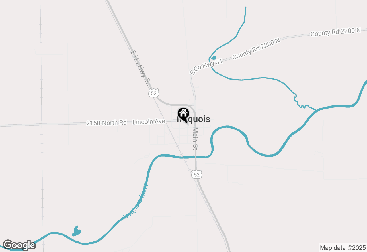 Map of 203 W Lincoln Avenue, Iroquois, IL 60945