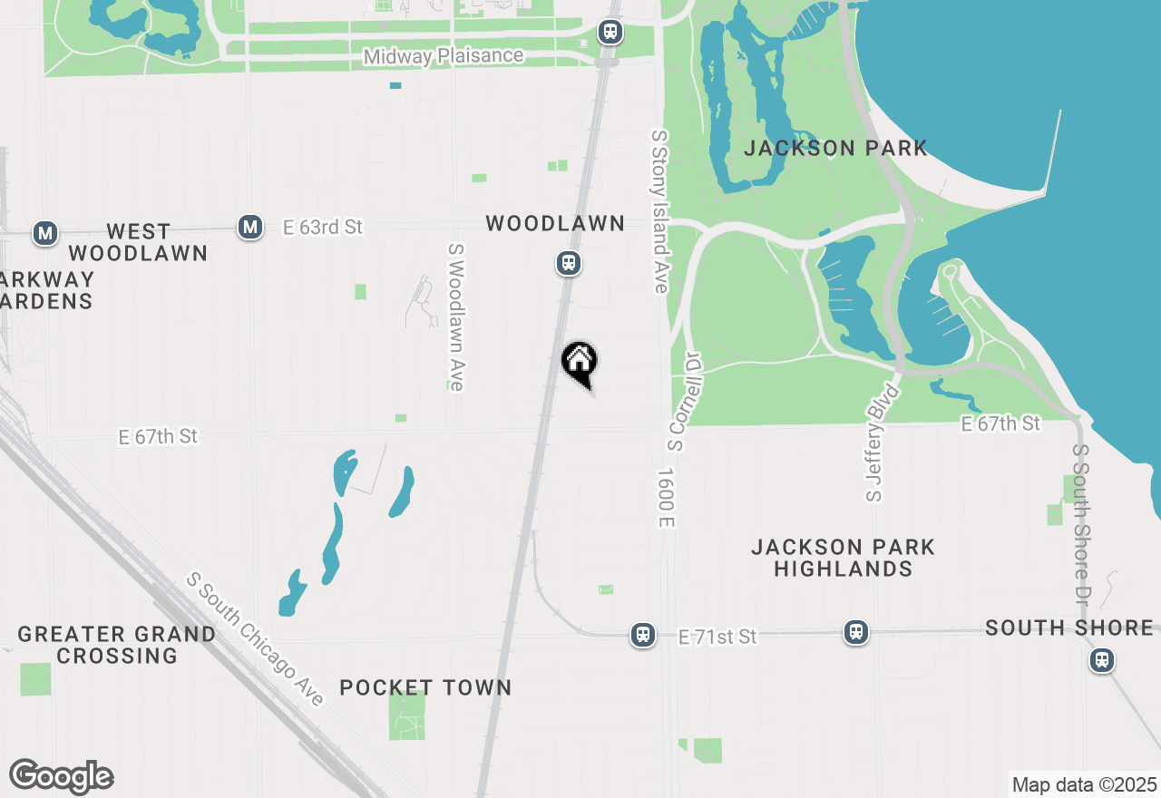 Map of 1422 E 66th Place #2, Chicago, IL 60637