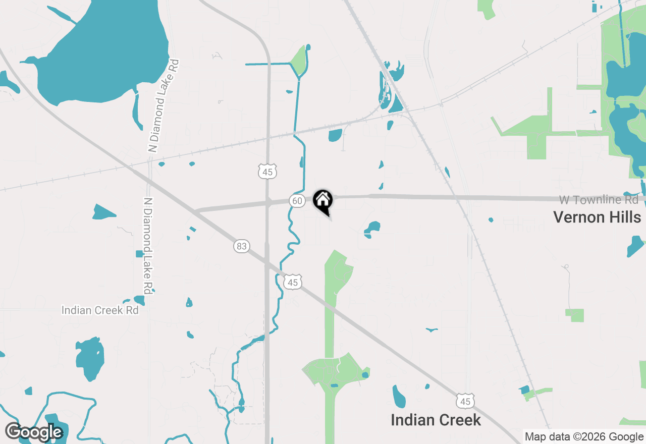 Map of 2117 Yellowstone Boulevard, Mundelein, IL 60060