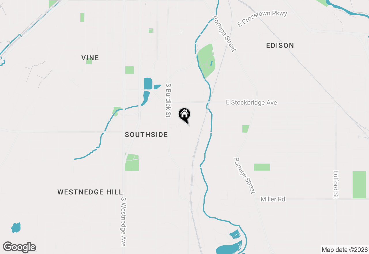 Map of 208 E Emerson Street, Kalamazoo, MI 49001