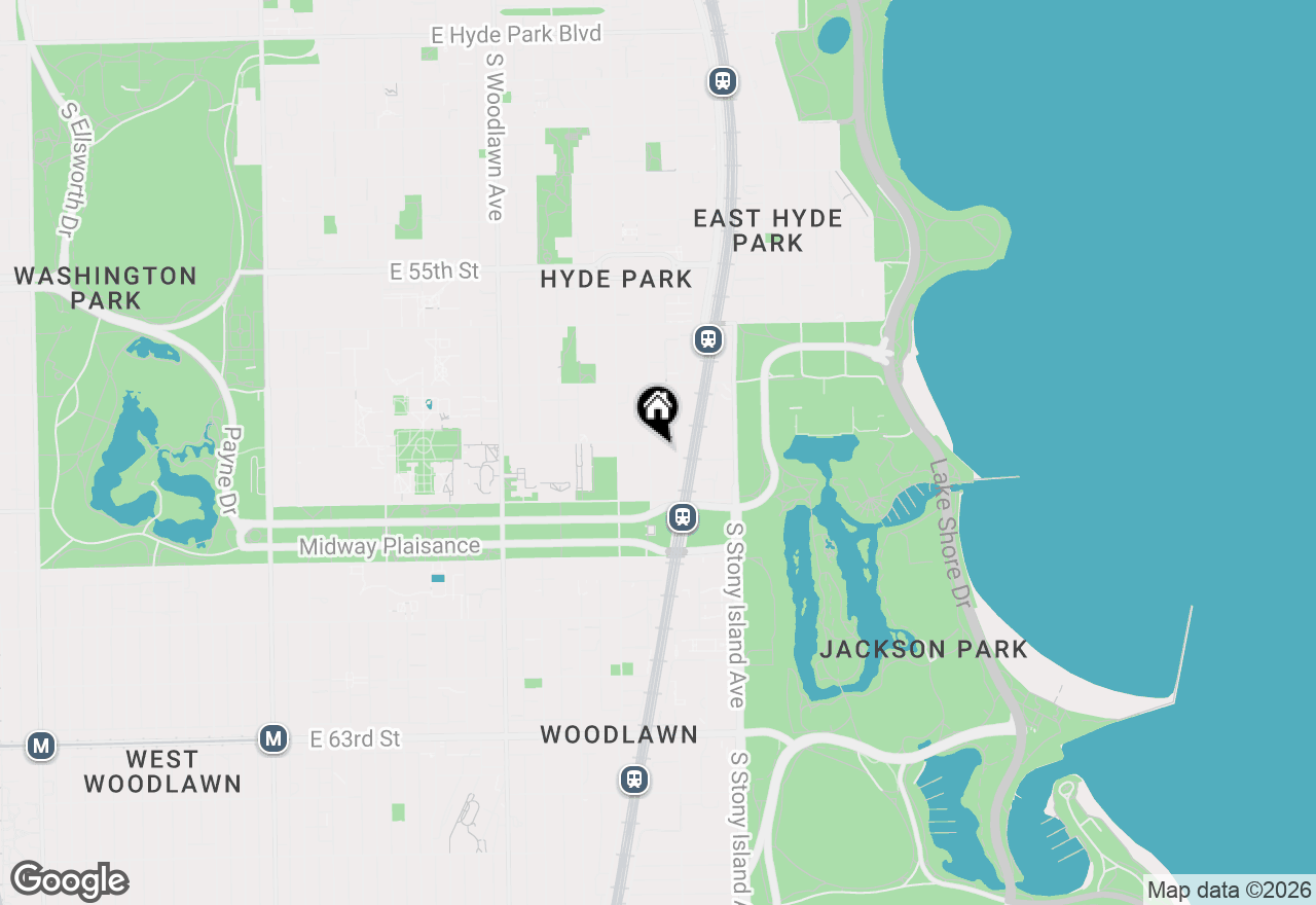 Map of 5809 S Blackstone Avenue, Chicago, IL 60637